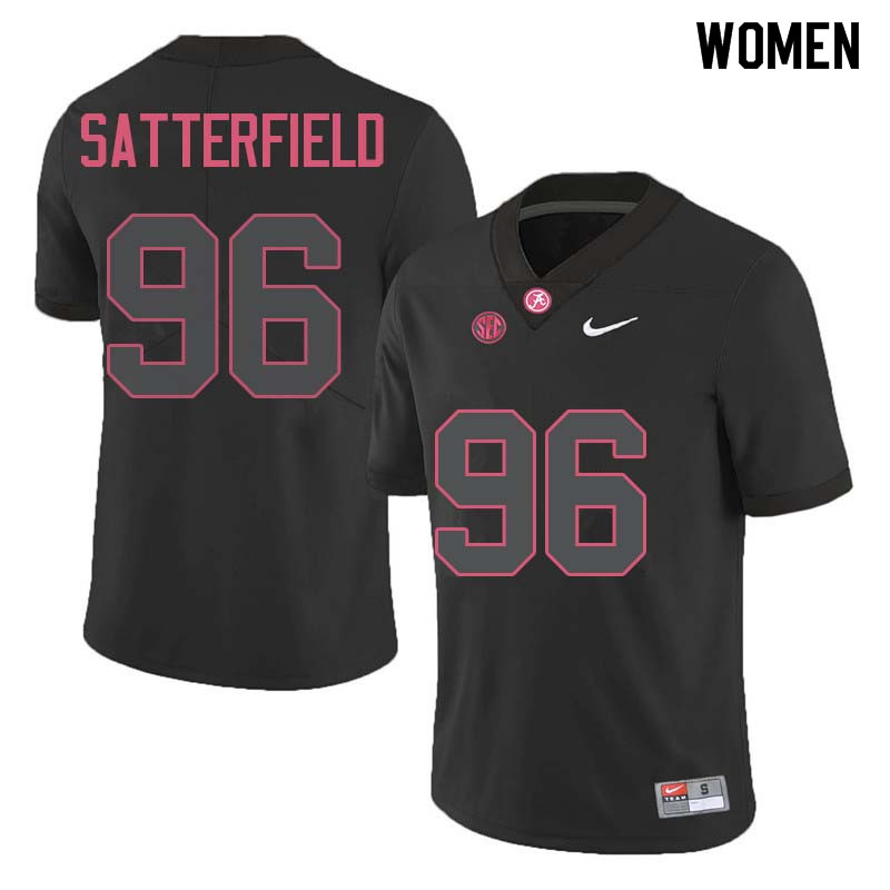 Alabama Crimson Tide Women's Brannon Satterfield #96 Black NCAA Nike Authentic Stitched College Football Jersey OK16C80YD